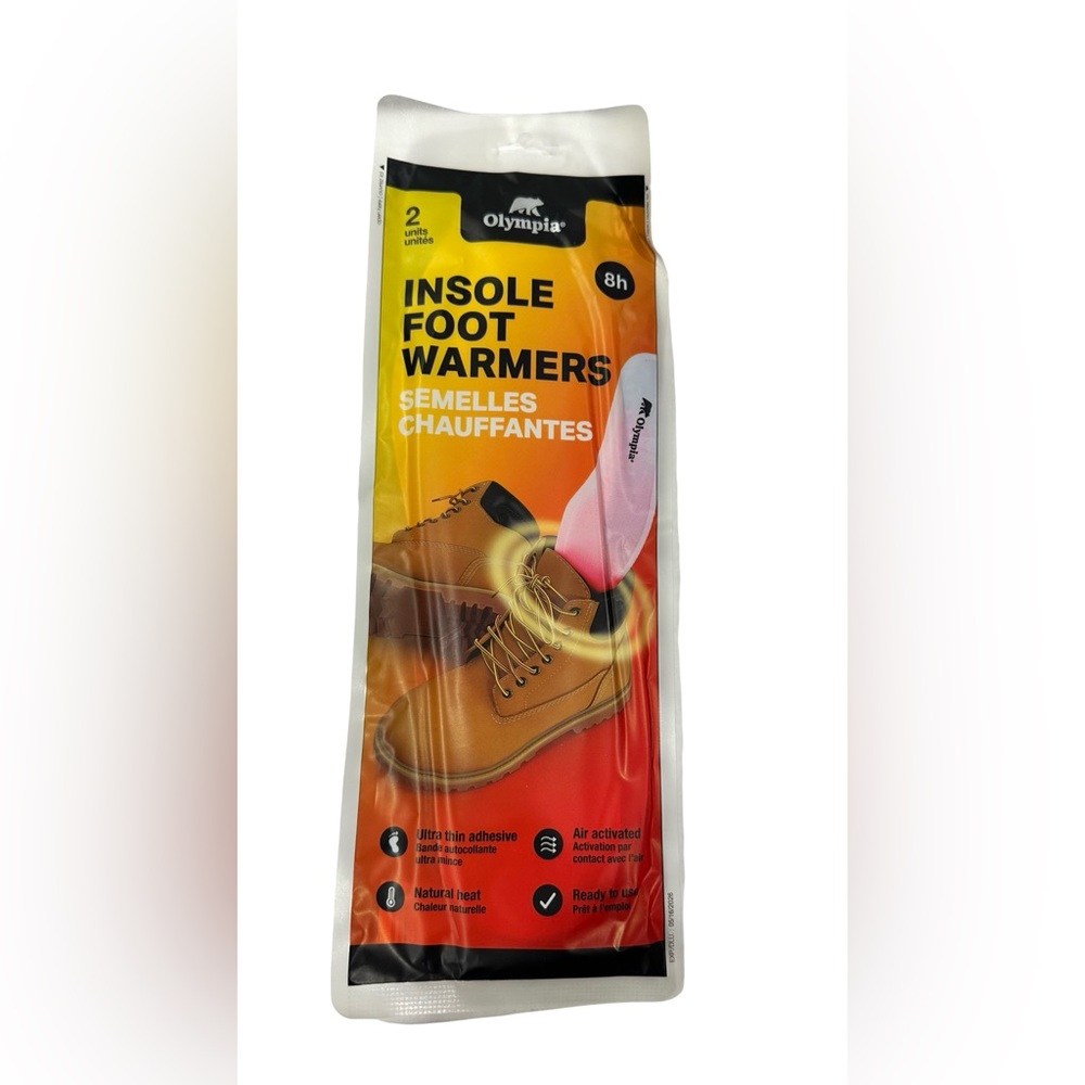 Olympia Insole Foot Warmers. 2 Units, 8 Hrs - NIP
